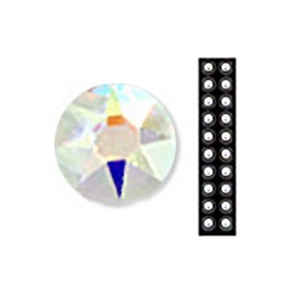Wasabineco Miintsubo Jewelry Ear Acupressure Patch M 3.0mm 20p, Crystal Aurora, 1 piece / 와사비네코 미인츠보 쥬얼리 귀지압패치 M 3.0mm 20p, 크리스탈오로라, 1개
