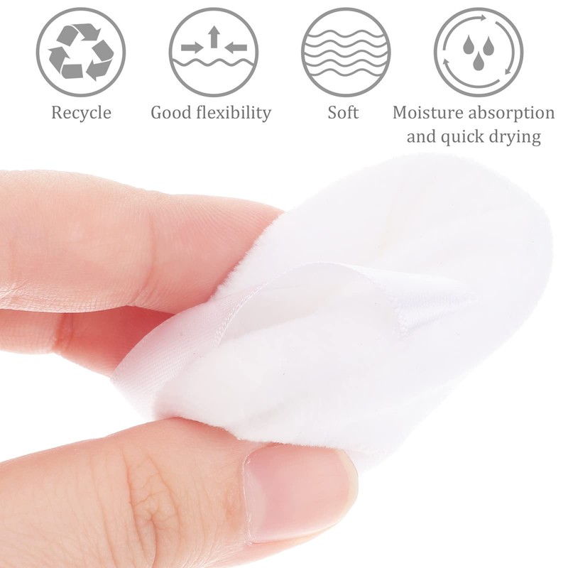 Lurrose White Soft Plush Powder Puff Fluffy Powder Puff with