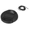 vhbw Lens Cap 62 mm Inner Grip Snap On Black