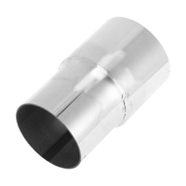 X AUTOHAUX Mandrel Exhaust Pipe Adapter Concentric Reducer Car Exhaust Pipe Tubing Piping Adapter 2.25" OD to 2.35" OD 4" Length 201 Stainless Steel Silver Tone