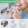 TIHYWR Retainer Case, Denture & Orthodontic Aligner Case With Mirror