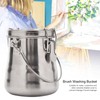 Brush Washing Bucket Plastic Material Easy Carry Painting Supply with
