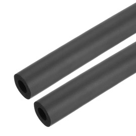 sourcing map 2pcs 3.3ft Pipe Insulation Tube 3/8 inch(10mm) ID 3/4 inch(19mm) OD Foam Tubing for Handle Grip Support, Black