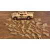 Gaslands Tiny Weapons Pack 40 items Silver 3d printed. 19