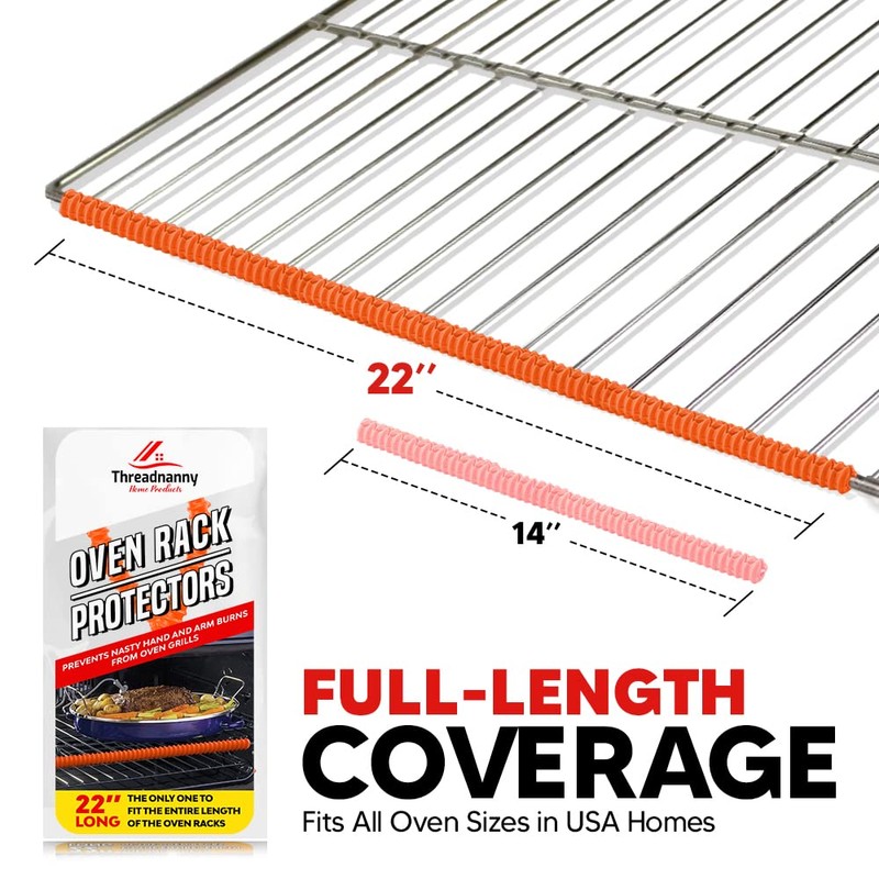 Silicone Oven Guards for Racks, Heat Resistant Oven Rack Shields,