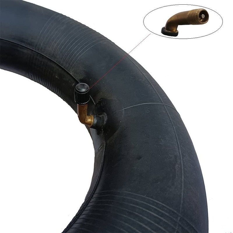 2 Pcs 3.50-8 Wheelbarrow Inner Tubes with TR-87 Bent Valve