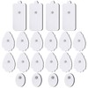 TENS/EMS Unit Replacement Pads NURSAL 20 Pack 3.5mm Snap Electrode