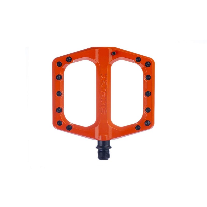 Sixpack Racing Menace Unisex Adult Flat MTB Pedals, Orange, One