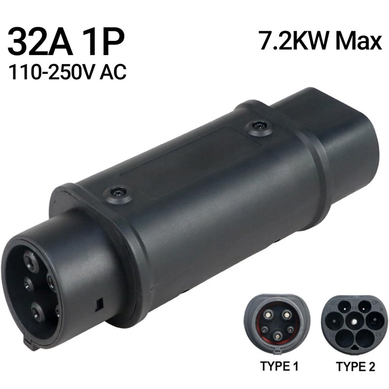 Type 2 to Type 1 ev charging cable 230V 32A