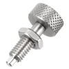 PATIKIL Spring Plunger with Knurled Handle, M6x1 Spring Return Knob