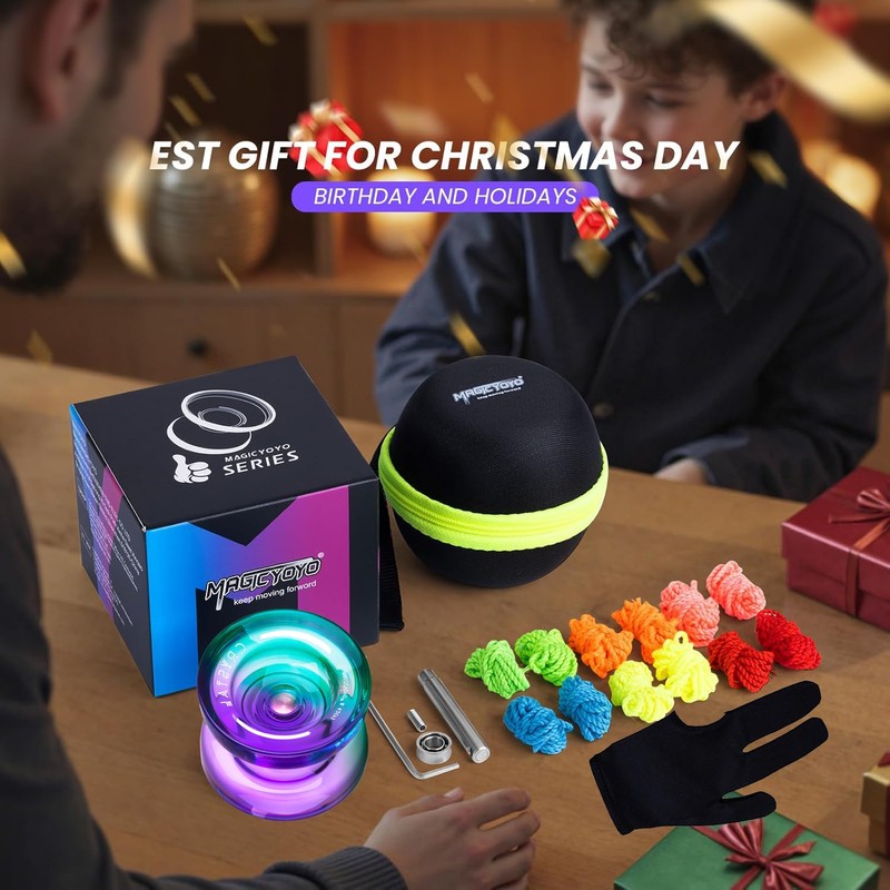 MAGICYOYO K2 Crystal Responsive Yoyo for Kids Beginners with Extra