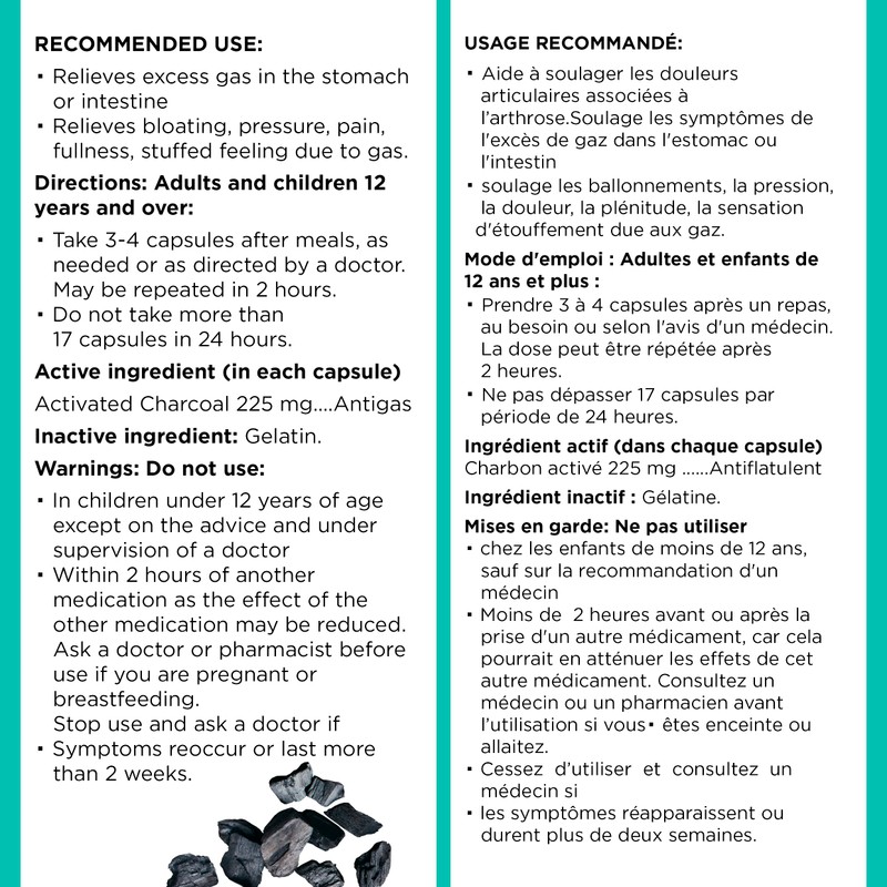 Laboratoire Suisse Activated Charcoal – Excess Gas Relief & Antiflatulent