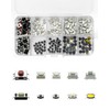 QWORK® Pack of 250 Micro Switches, 10 Values, Tactile Pressure