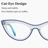 LUR Cat-Eye Reading Glasses for Women 10 Pack Retro Cute