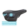 Crosser Comfort Plus Bicycle Saddle Black PVC Leather with Memory