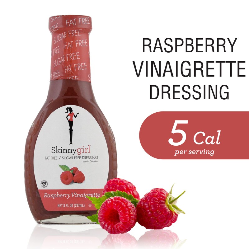 Skinnygirl Sugar Free Gluten Free Salad Dressing, Raspberry Vinaigrette, 8