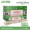 Satya Patchouli Incense Sticks, Satya Bng (Bangalore) Insenses 15gmx12 Pack