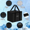 Alaoo 20L Foldable Insulated Bag for Food Travel Camping, Black,