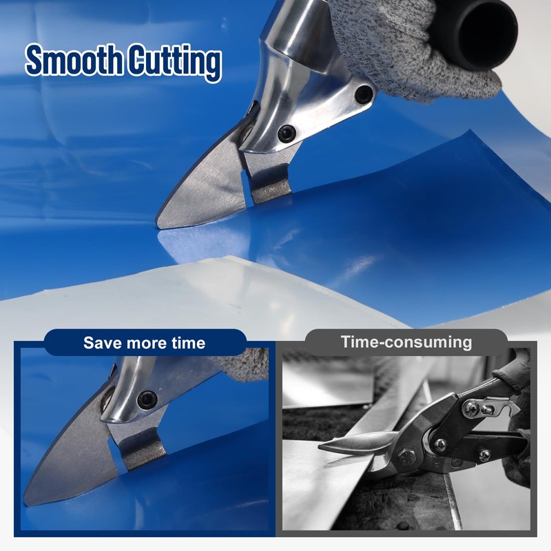 VlOXO Metal Shears Drill Attachment,Sheet Metal Cutter with 360 Degree