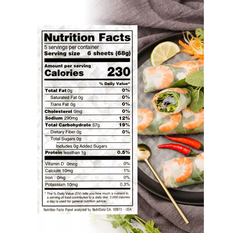 Umintzkss Premium Rice Papers 30~32 Sheets Per Pack 10.5 oz