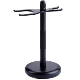 Shaving Razor Kit Double Edage Safety Razor 2 Layers Stainless Steel Shaving Mug Shaving Soap Cream Synthetic Shaving Brush Heavy Chrome Shaving Stand Black Shaving Razor Gift for Men