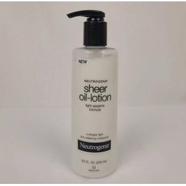 Neutrogena Sheer Oil Lotion Light Sesame Formula Moisturizer 8.5 fl oz HTF New