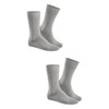 Hudson Men's Only 2-Pack Druckfreier Bund Socks, Silver, 39 (Pack