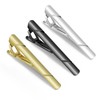 Tie Clips for Men Black Gold Silver Classic Tie Bar
