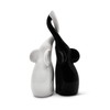 FeinKnick Harmonious Ceramic Elephant Couple in Black and White –