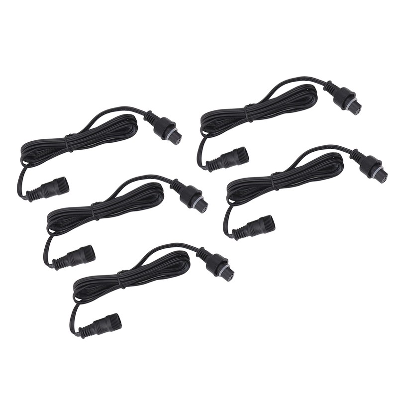 5pcs 4.9ft Deck Light Extension Cable IP67 Waterproof Extension Cord