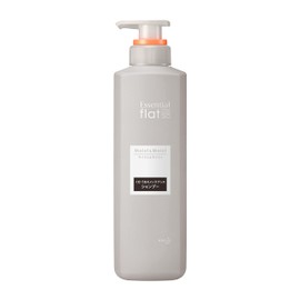Essential Flat Moist & Moist Shampoo, For Frizzy and Wavy Hair, Hair Ends, Hair Control and Styling, Straight Hair, Formulated with Stiffness Removing Ingredient (Cleansing Ingredient), Bottle, 16.9 fl oz (500 ml)