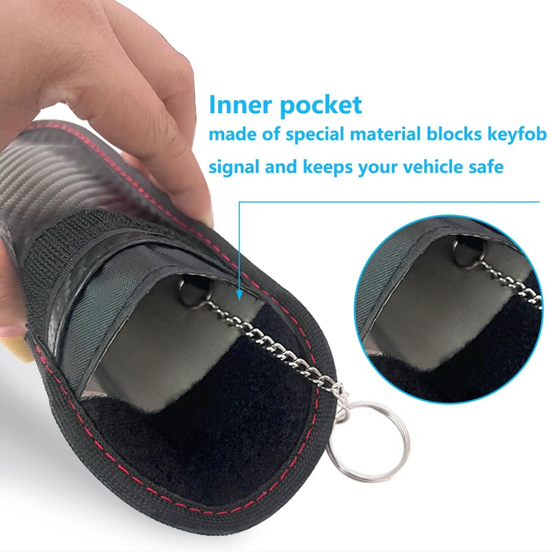 Geebymol Faraday Pouch for car Keys, Faraday Bag, 2 Pack