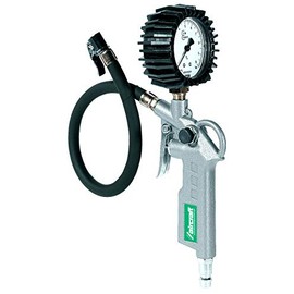 Aircraft 9006248001312" SD Tyre Inflator and Pressure Gauge, Silver/Black