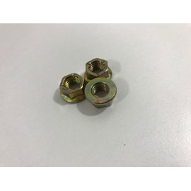 Metric Fine M10 x 1.25 Zinc Hexagon All Metal Manifold Flange Tri Lock Nuts 10.9 (10)