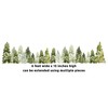 Pine Tree Wall Border Decal - 6 feet x 15