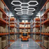 BRILLIHOOD Hexagon Garage Lights, LED Honeycomb Lights Ceiling, 192W, 23040LM,