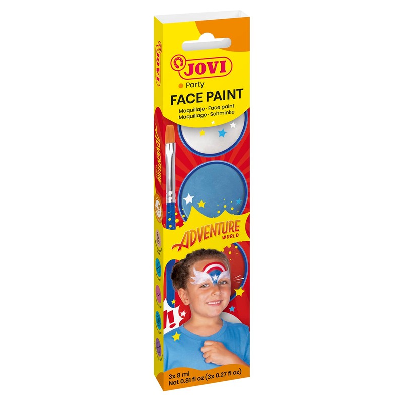 Jovi Adventure 3 x 8ml Bottles Cream White Red Light