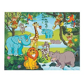 Fun Express Zoo Sticker Scene - Stationery - VBS Vacation Bible School Supplies/Decor - 12 Pieces