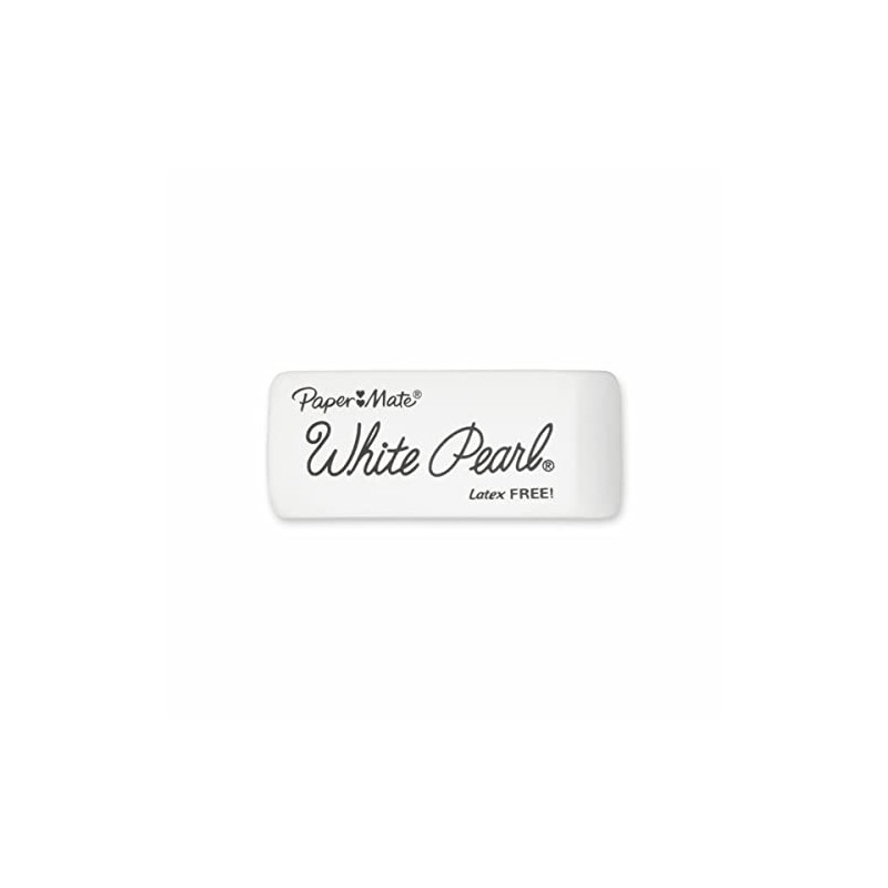 Paper Mate White Pearl Latex-Free Plastic (70624)