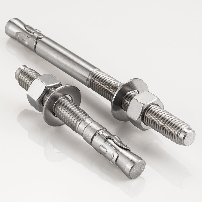 Wensilon 5Pcs 1/2x2-3/4 Inch Standard Fasteners for Heavy-Duty 304 Stainless