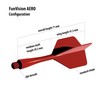 FunVision Aero Integrated Dart Flights and Shafts, Special Shape Design