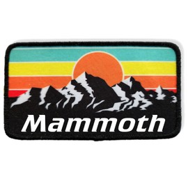 ThatsRad Ski Resort Patch Sunset Mountain Colorado Skiing (Mammoth)
