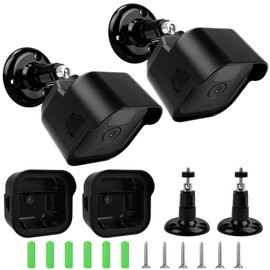 Kuvarix Wall Mount for Blink Outdoor Camera 4 (4th Gen), 2 Pieces Blink Outdoor 4 Mount with Charger Port, 360° Adjustable Wall Mount for Blink Outdoor 4 Generation/Blink 3rd Generation Camera