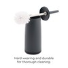 CleanPEAK Toilet Brush with Holder, Replacement Head, Hand Guard and