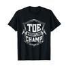 Toe Wrestling Champ Badge Vintage Style T-Shirt