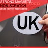 Magnetic UK Car Stickers for Europe - Easy to Attach
