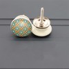 Infinity Decor Set of 8 Ceramic Cupboard Knobs - Multicoloured