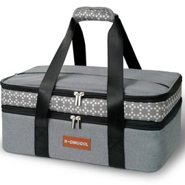hdmuorl Home Insulated Casserole Carrier Travel Bag for Trip, 16.5 "L x 10.6" W x 6.5 "H，Birthday Party, Mother's Day, Grocery Store, Supermarket, Outdoor Picnic etc.