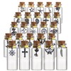 MINELEVEN 25 pcs 10ml Small Glass Bottles with Cork Stoppers