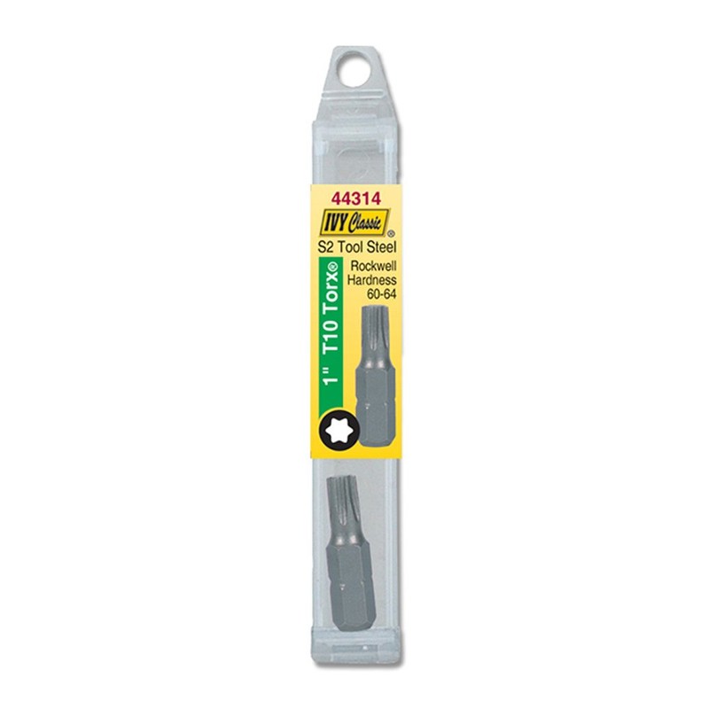 IVY Classic 44314 1-Inch T10 Torx Insert Bit, Impact Plus,